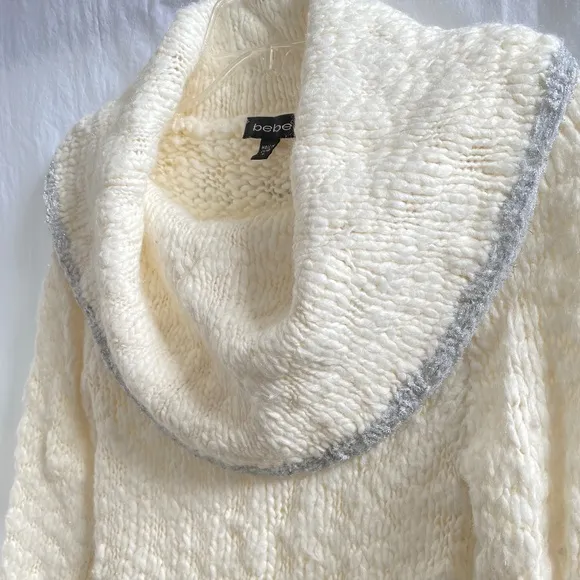 bebe Cowl Neck Sweater Size: Medium