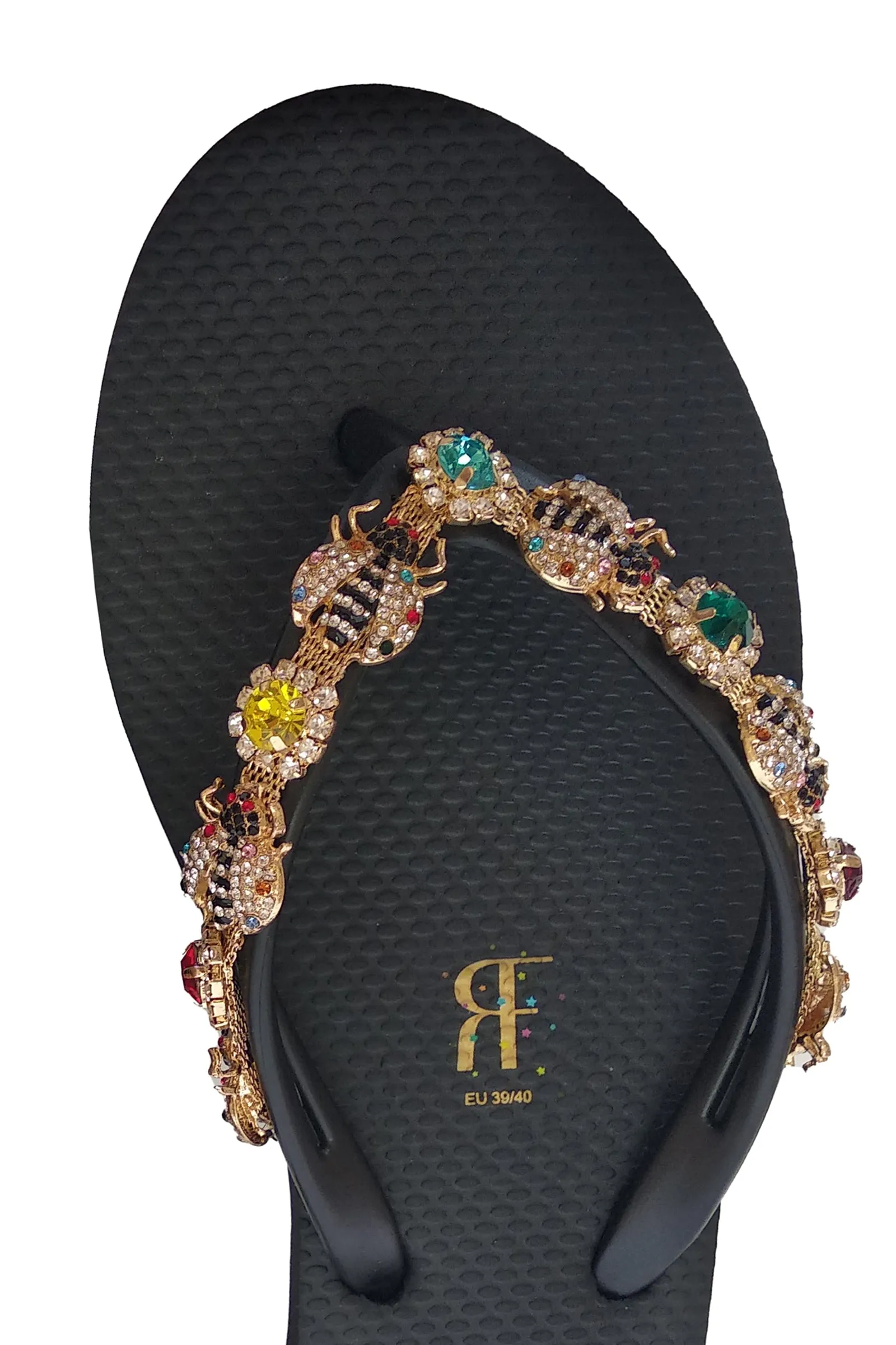 Bee Rhinestone Flip Flop
