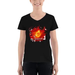 Bengali Lightweight V-Neck T-Shirt - Maa Aaschen