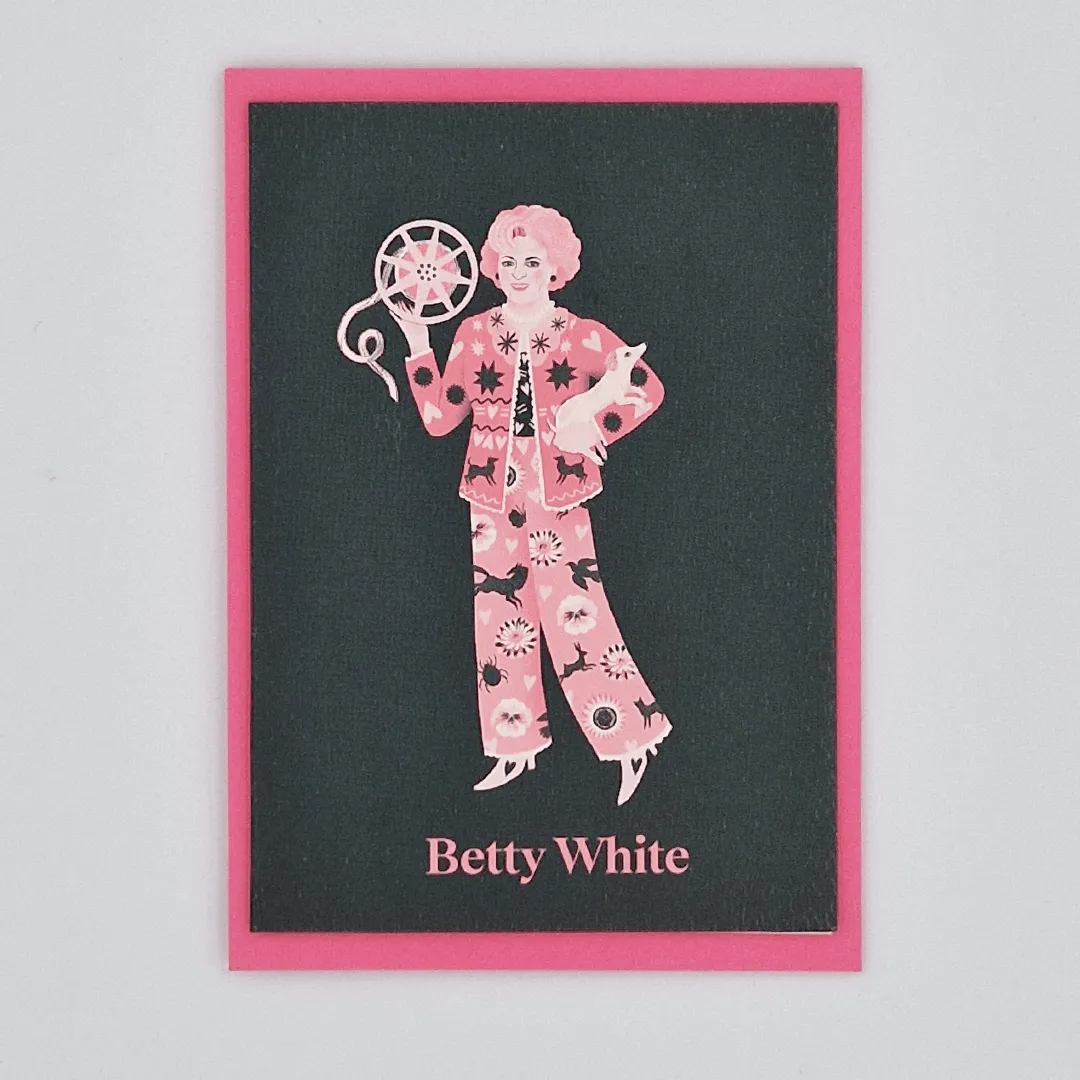Betty White Iconic Women Greeting Card