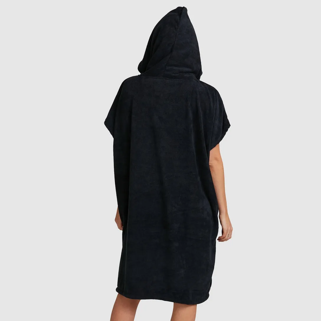 BILLABONG WOMENS HOODIE TOWEL BLACK