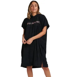 BILLABONG WOMENS HOODIE TOWEL BLACK