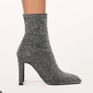 BILLINI BRITTANY BLACK SATIN-RHINESTONEnew no box