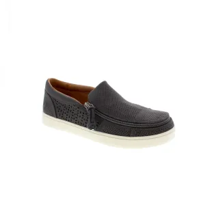 Billy Faux Perf Low - Charcoal