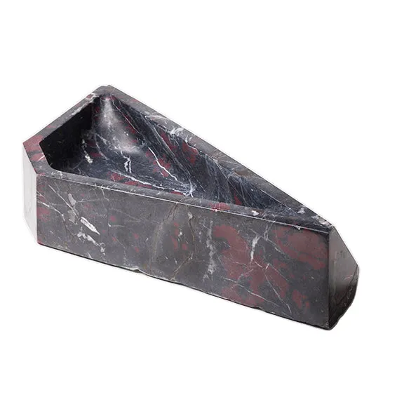 BLACK / RED MARBLE CENTERPIECE