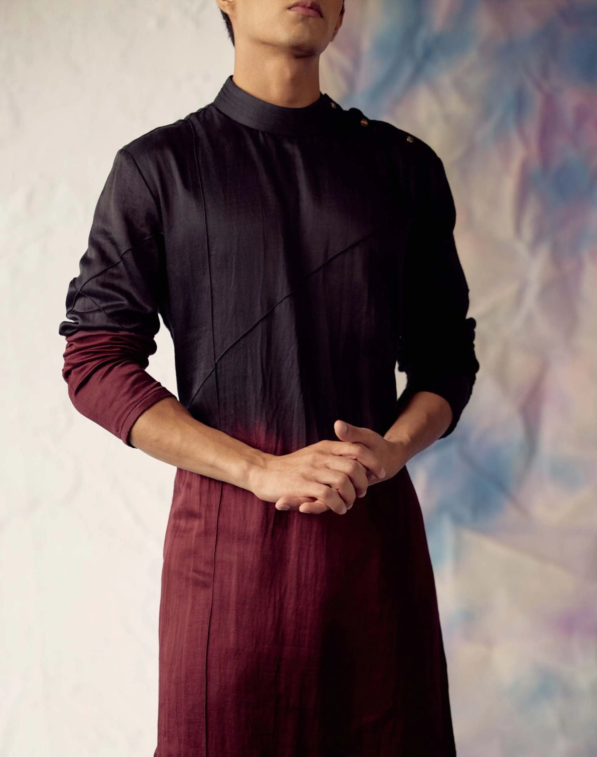 Black Shrug Kurta Set