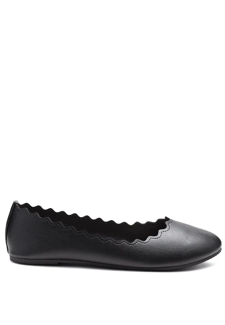 Bleona Laser Cut Wave Ballerinas