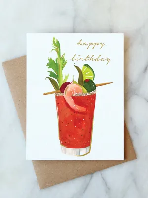 Bloody Mary Birthday Card