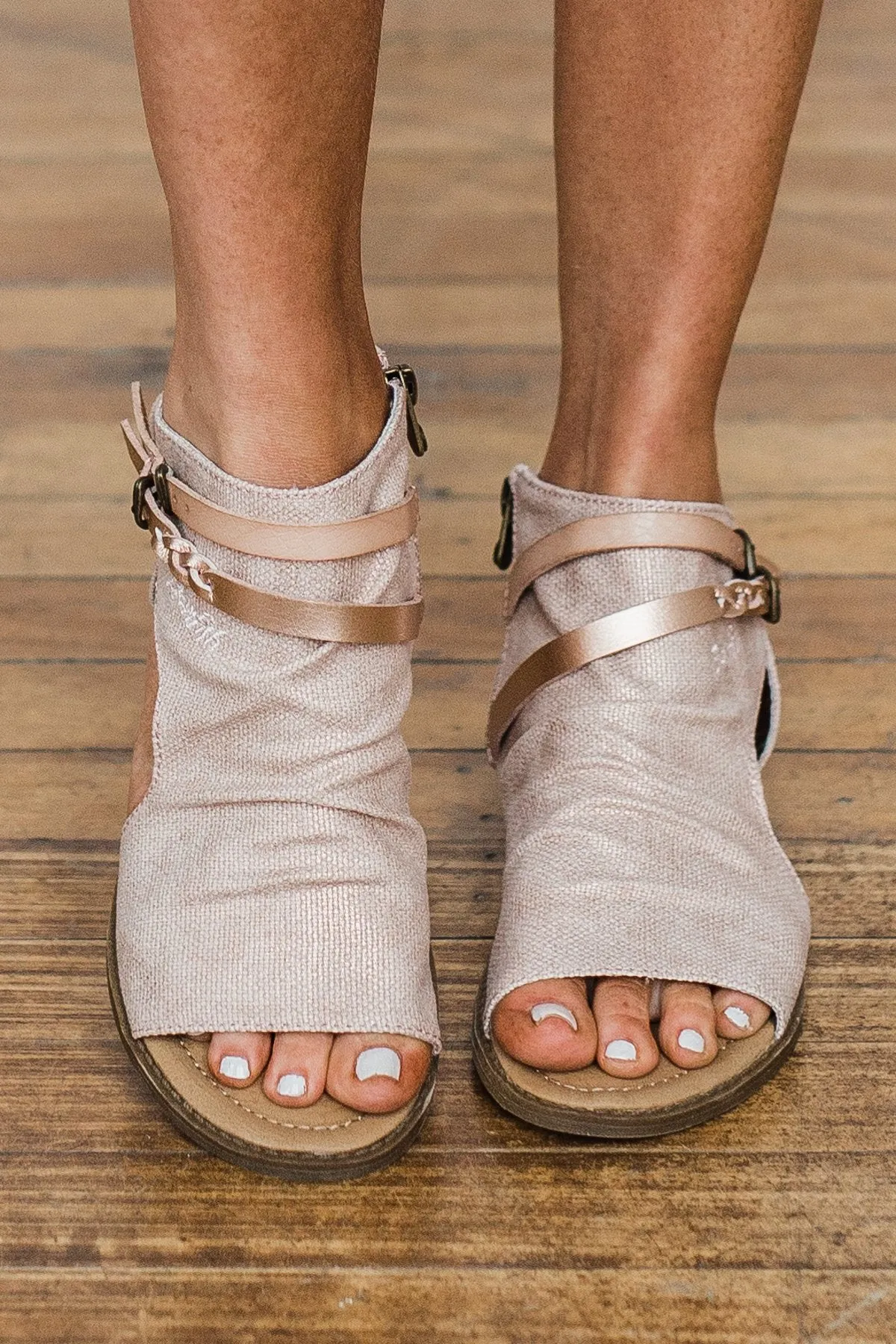 Blowfish Blumoon Sandals- Rose Gold & Blush