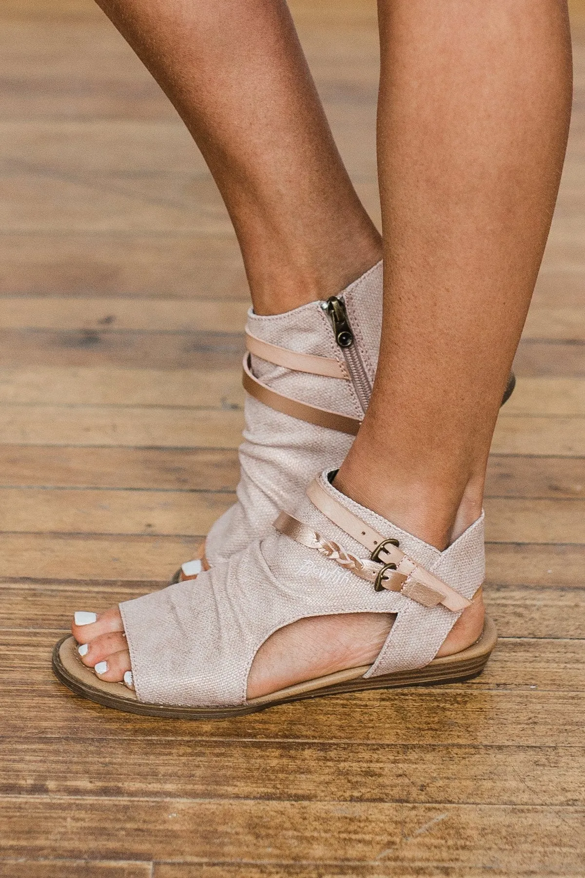 Blowfish Blumoon Sandals- Rose Gold & Blush