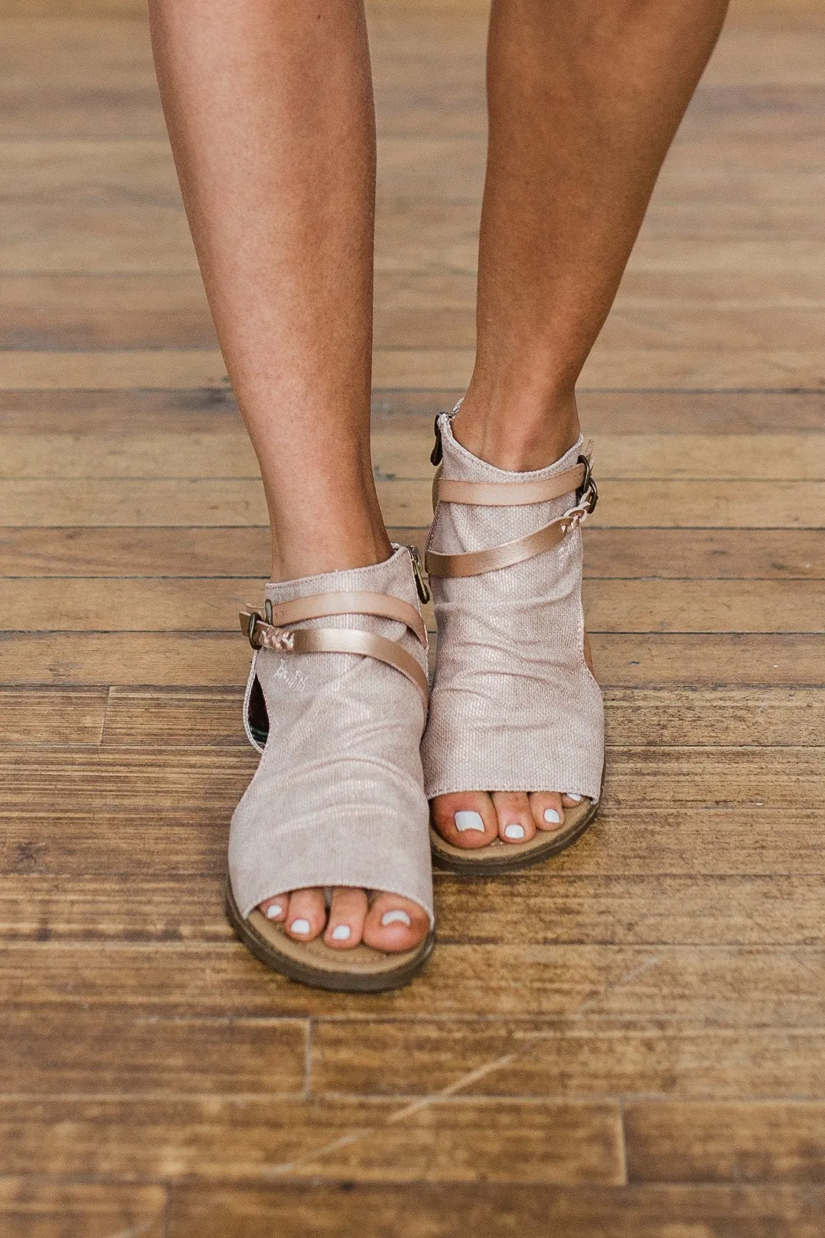 Blowfish Blumoon Sandals- Rose Gold & Blush
