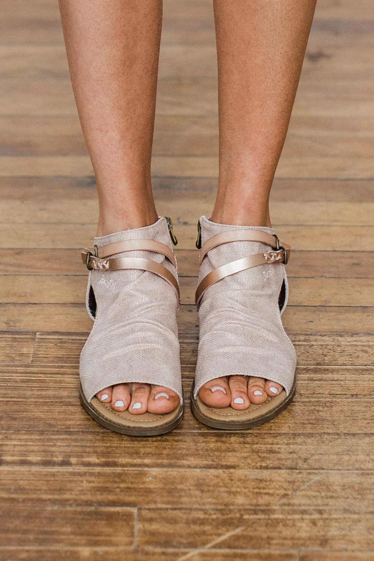 Blowfish Blumoon Sandals- Rose Gold & Blush