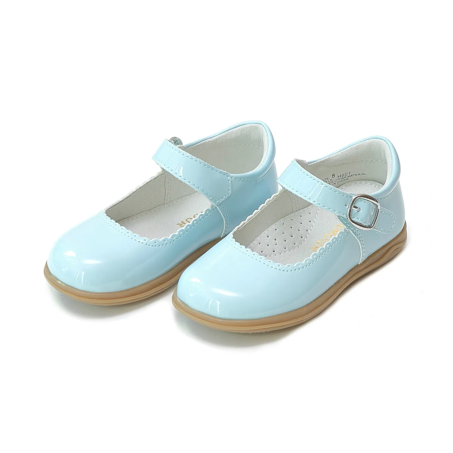 Blue Chloe Scalloped Mary Jane