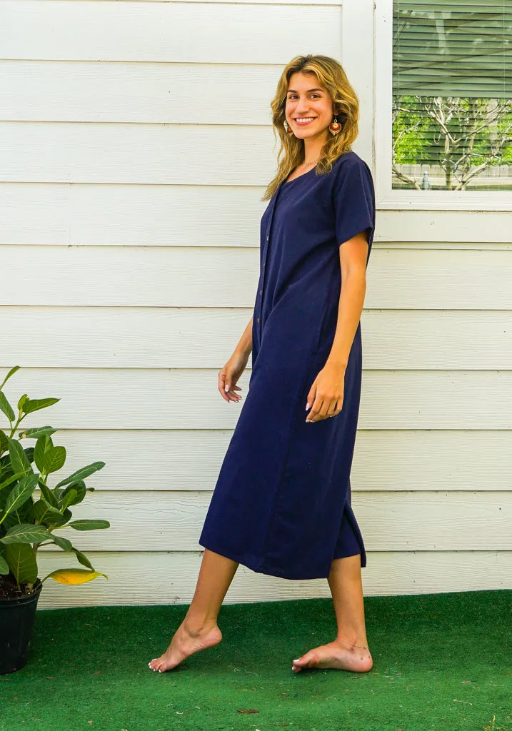 Blue Haven Organic Cotton Jumpsuit with Pockets