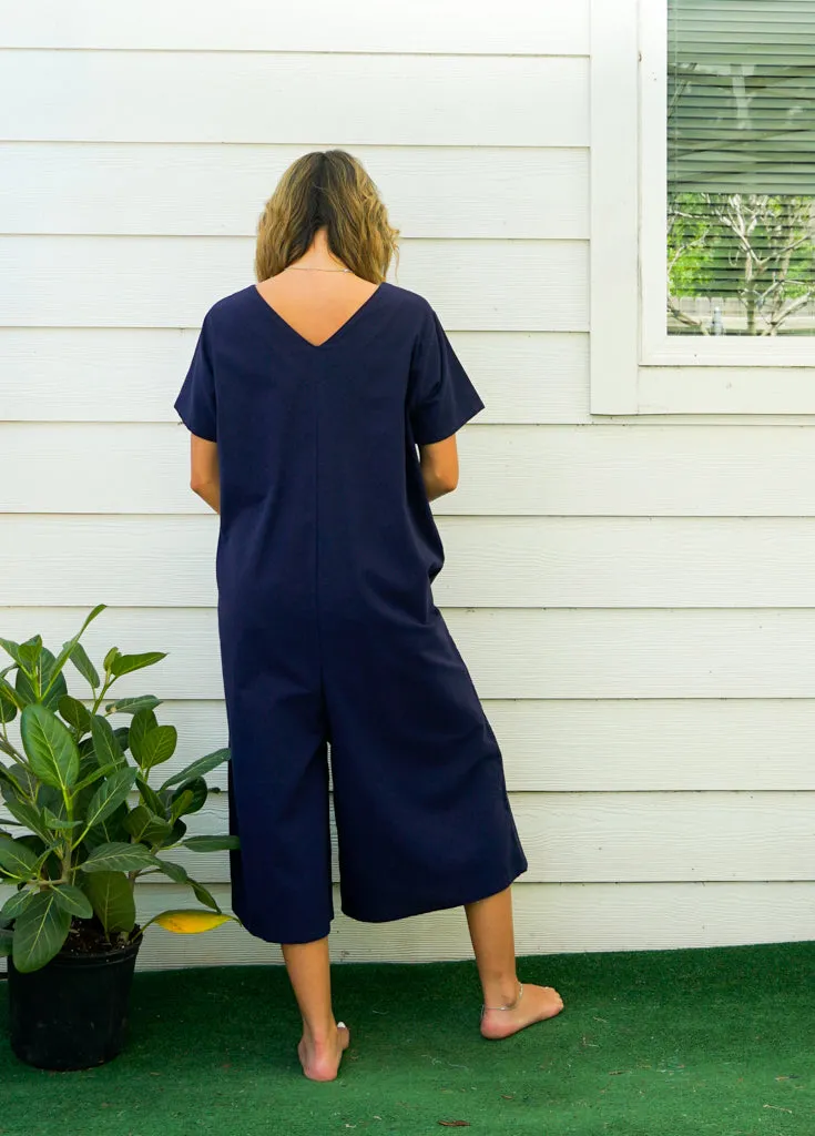 Blue Haven Organic Cotton Jumpsuit with Pockets