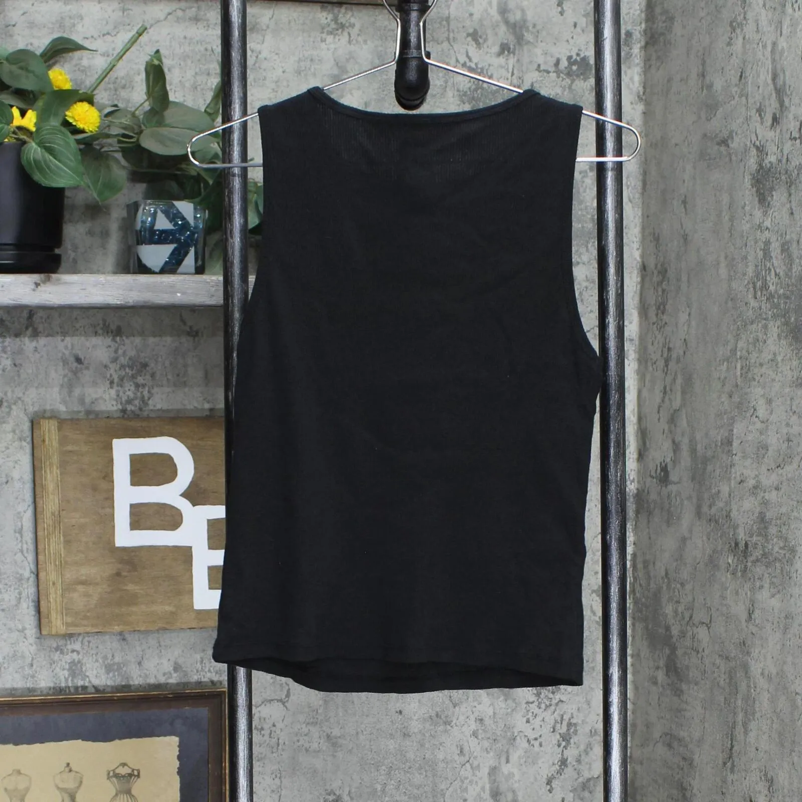 Bob Marley Women's One Love Ribbed Graphic Tank Top ZRBM0461 Black M