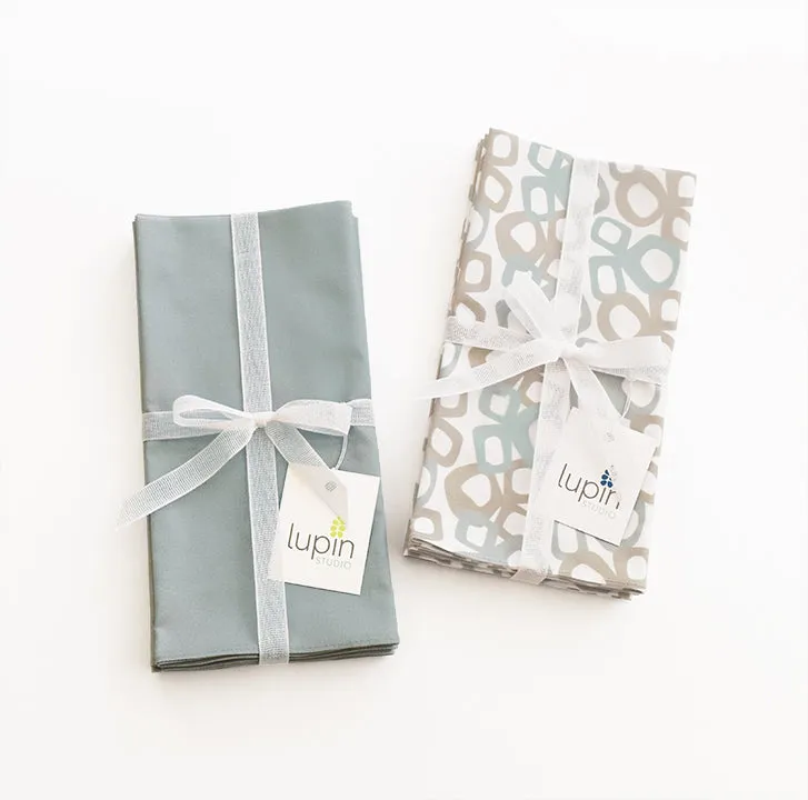 Bow Kona Cotton Napkin (20x20) – Stone (Set of 4)