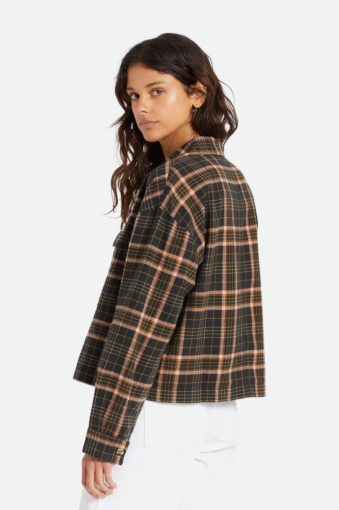 Bowery Women's Lightweight L/S Flannel - Dove