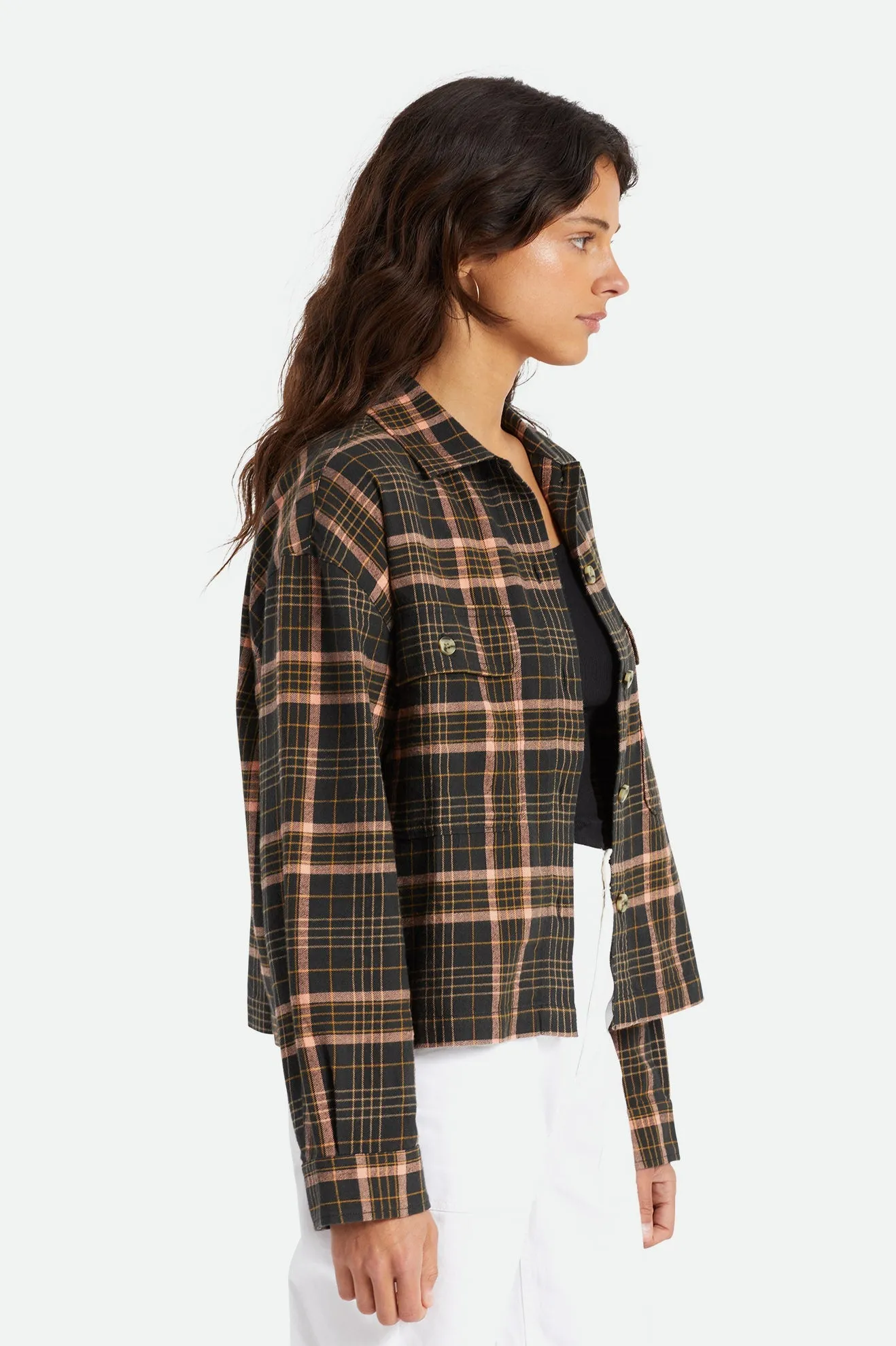 Bowery Women's Lightweight L/S Flannel - Dove