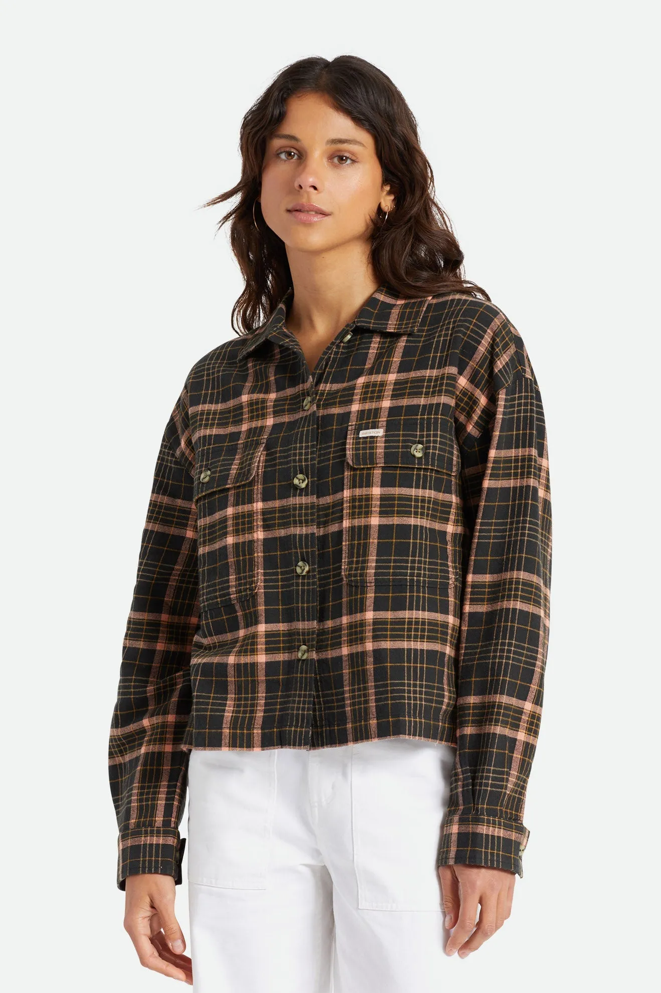 Bowery Women's Lightweight L/S Flannel - Dove