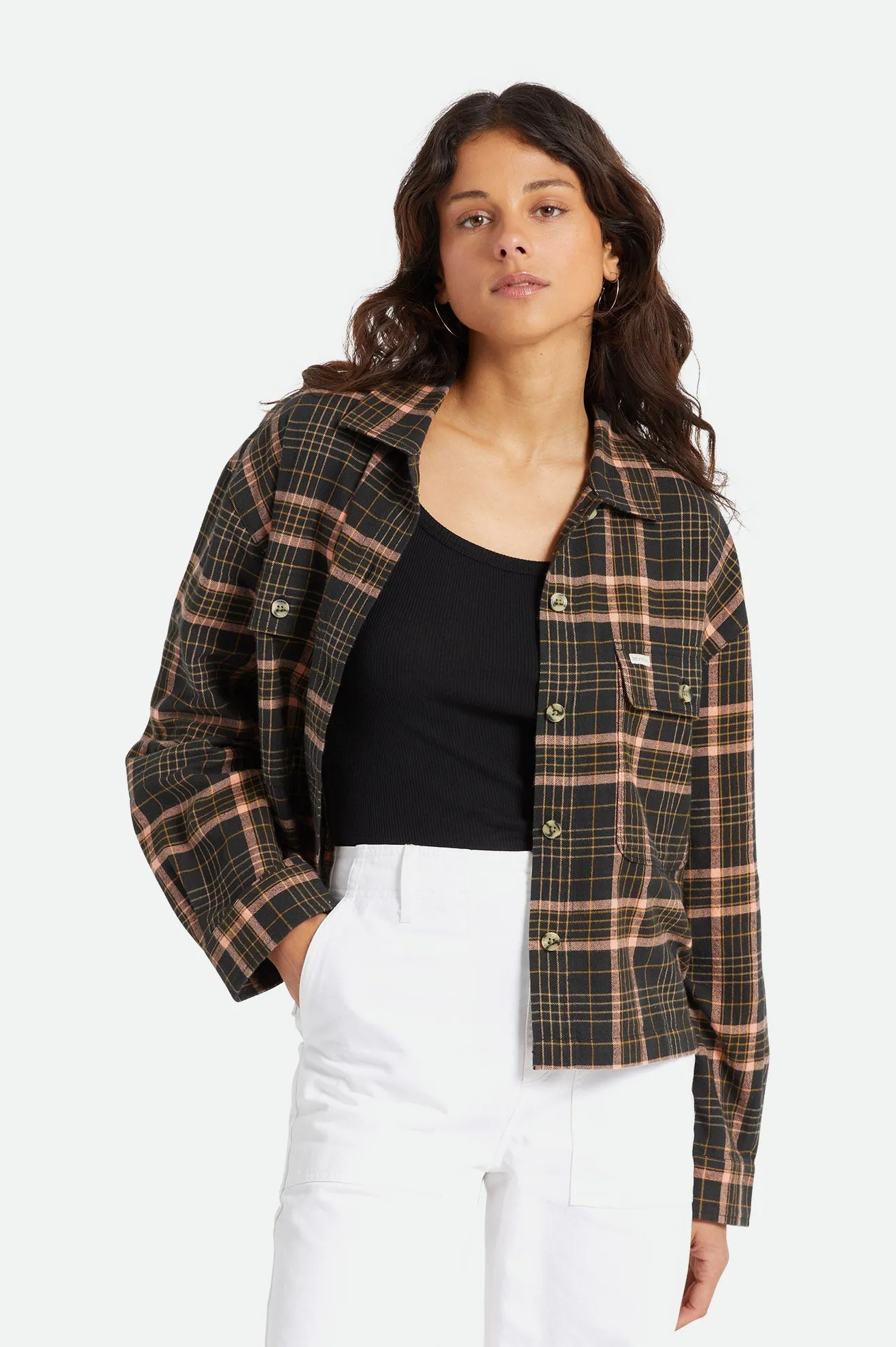 Bowery Women's Lightweight L/S Flannel - Dove