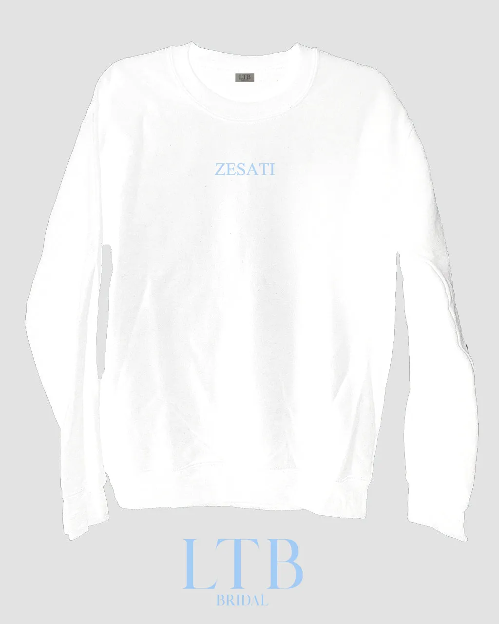 Bridal Block Name Crewneck Sweatshirt