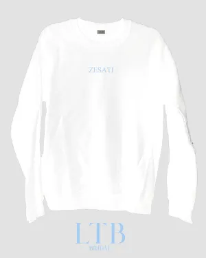 Bridal Block Name Crewneck Sweatshirt