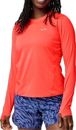 Brooks Sprint Free 3.0 Long Sleeve Womens Running Top - Red