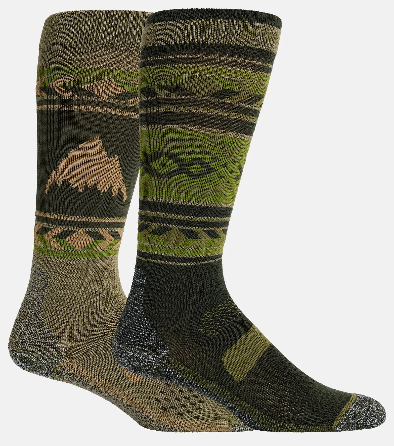 Burton Performance Lightweight Two Pack Socks Womens Forest Green