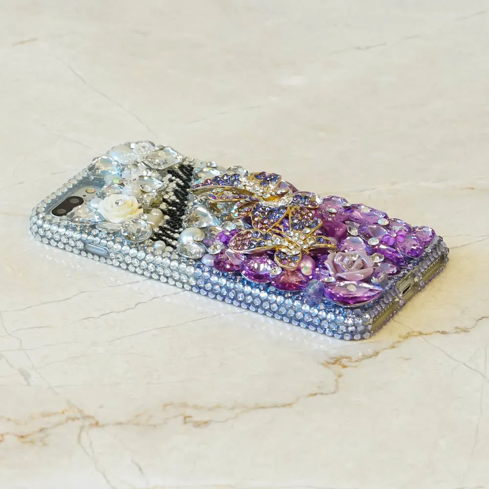 BUTTERFLY BLING & LAVENDAR LUX Name & Initials Design (style PN_1107)
