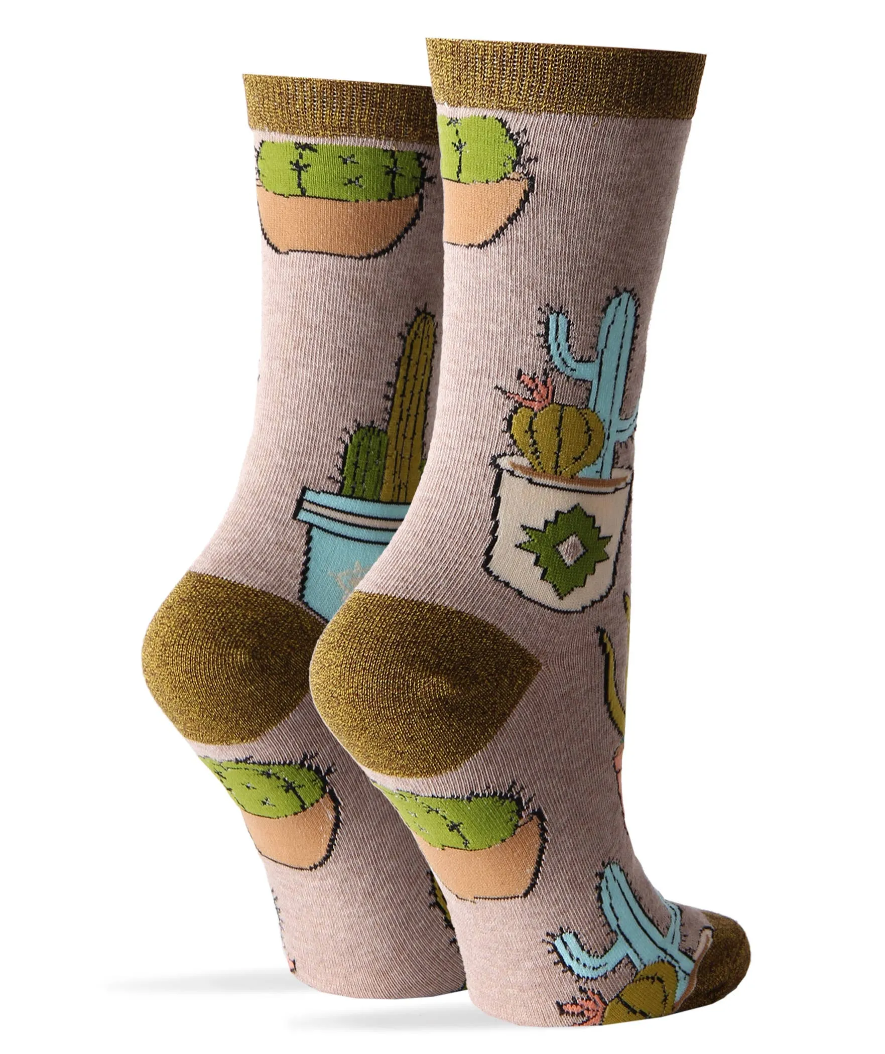 Cactus Hugs | Women's Western Premium Cotton Crew Socks Oooh Yeah sock