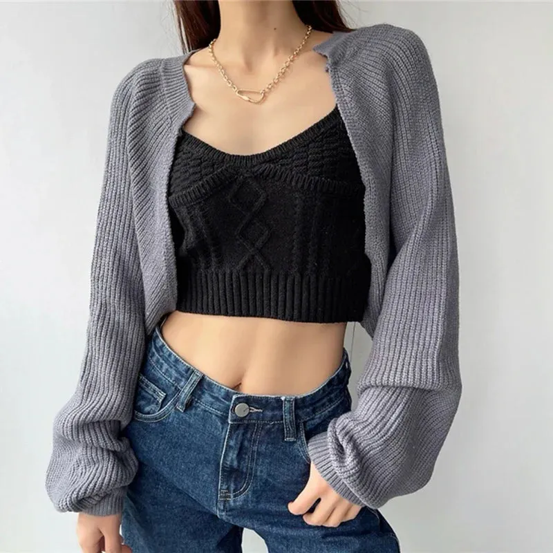 Cardigan Lira™ | Women's Knitted Poncho | Summer Lightweight, Vintage-Inspired, Minimalist Design