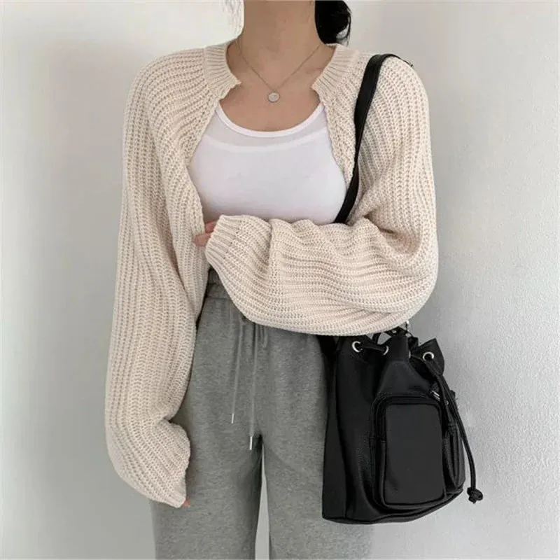 Cardigan Lira™ | Women's Knitted Poncho | Summer Lightweight, Vintage-Inspired, Minimalist Design