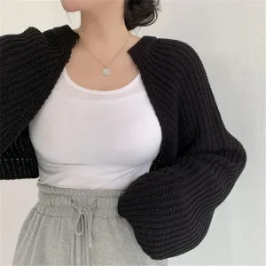 Cardigan Lira™ | Women's Knitted Poncho | Summer Lightweight, Vintage-Inspired, Minimalist Design
