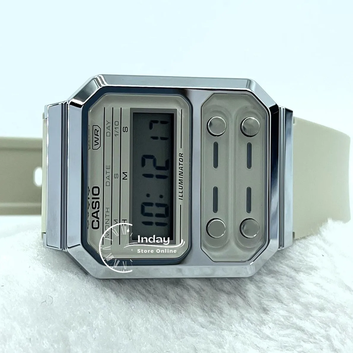 Casio Vintage Women's Watch A100WEF-8A Resin Band Resin Glass