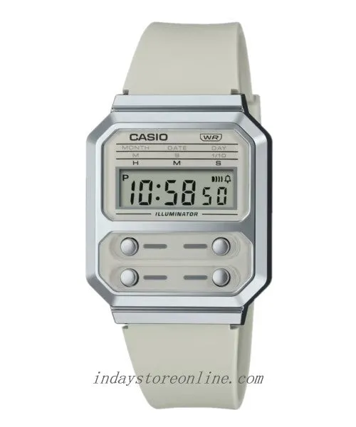 Casio Vintage Women's Watch A100WEF-8A Resin Band Resin Glass