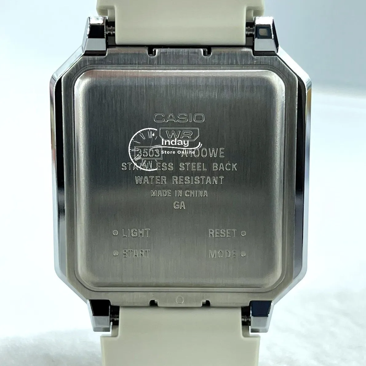 Casio Vintage Women's Watch A100WEF-8A Resin Band Resin Glass