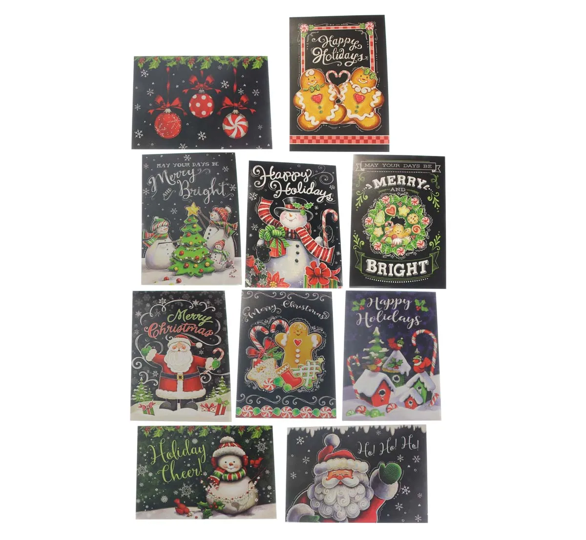 Christmas Cards, Boxed Assortment, 20 Cards/22 Envelopes, by Gina Jane