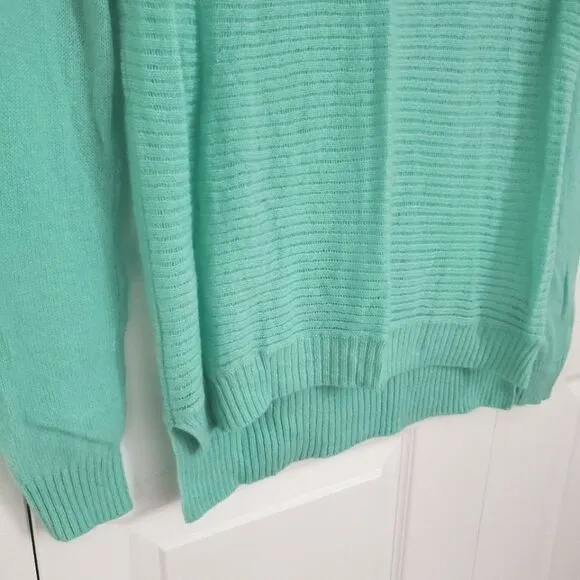 Christopher Fischer Lightweight 100% Cashmere Sweater Size XS Mint Green