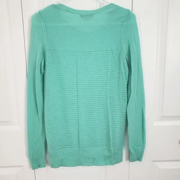 Christopher Fischer Lightweight 100% Cashmere Sweater Size XS Mint Green