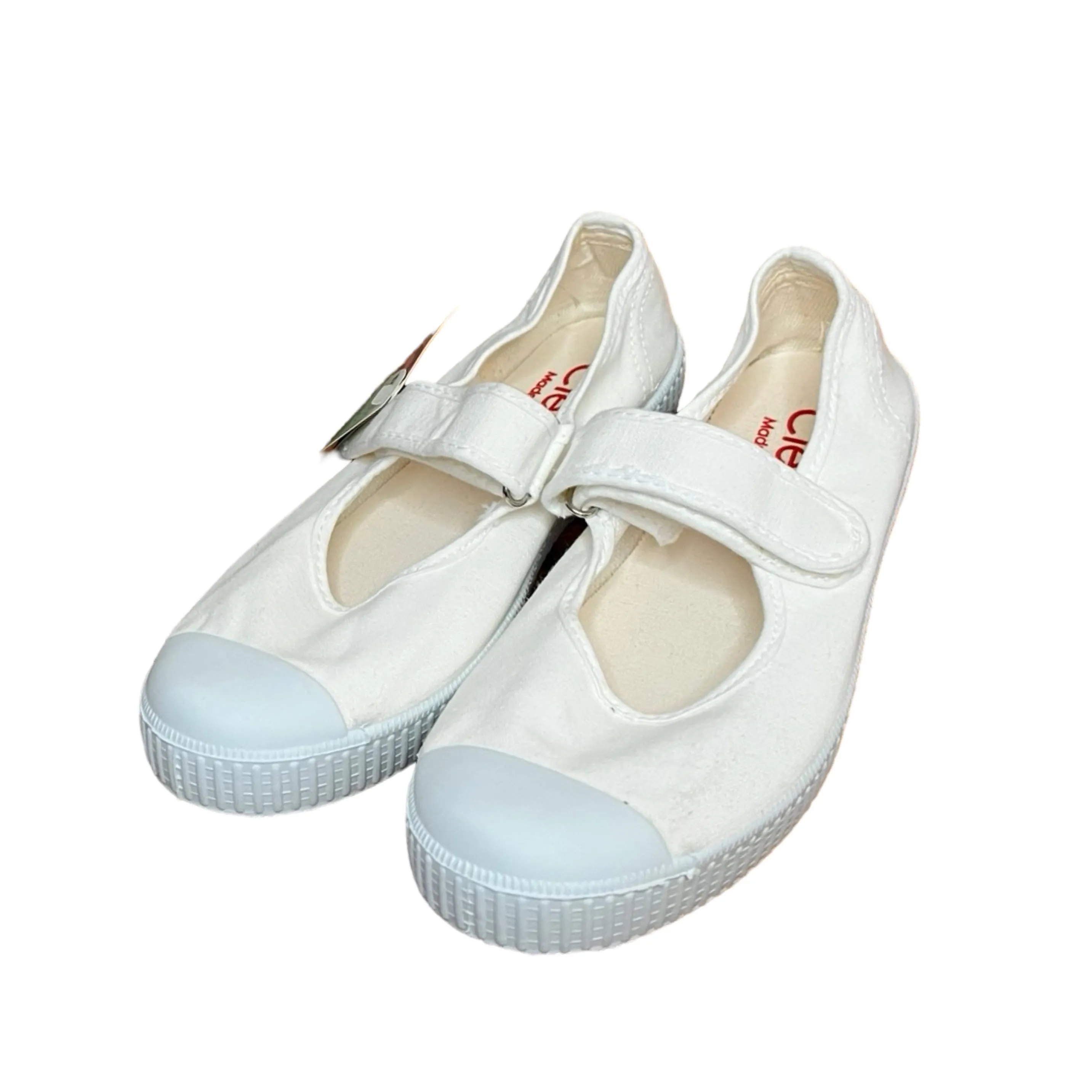 Cienta White Mary Janes
