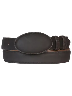Cinto Vaquero de Piel Genuina para Mujer con Hebilla Ovalada, 1 1/2" Ancho 'El General' - ID: 41100