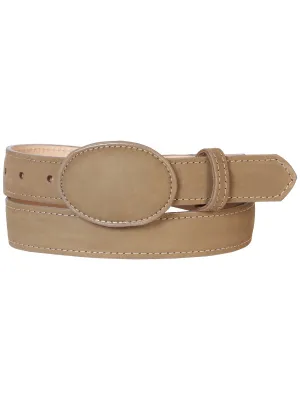 Cinto Vaquero de Piel Genuina para Mujer con Hebilla Ovalada, 1 1/2" Ancho 'El General' - ID: 41101