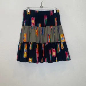 Circle T by Marilyn Lenox Women’s Colorful Tiered Western Midi Skirt EUC Sz M