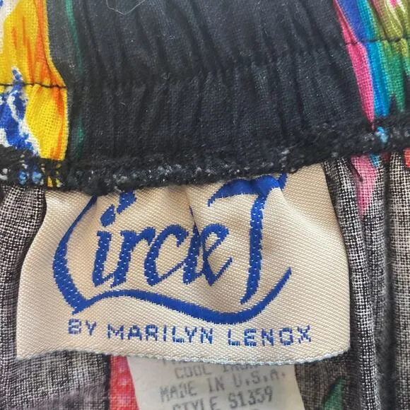 Circle T by Marilyn Lenox Women’s Colorful Tiered Western Midi Skirt EUC Sz M