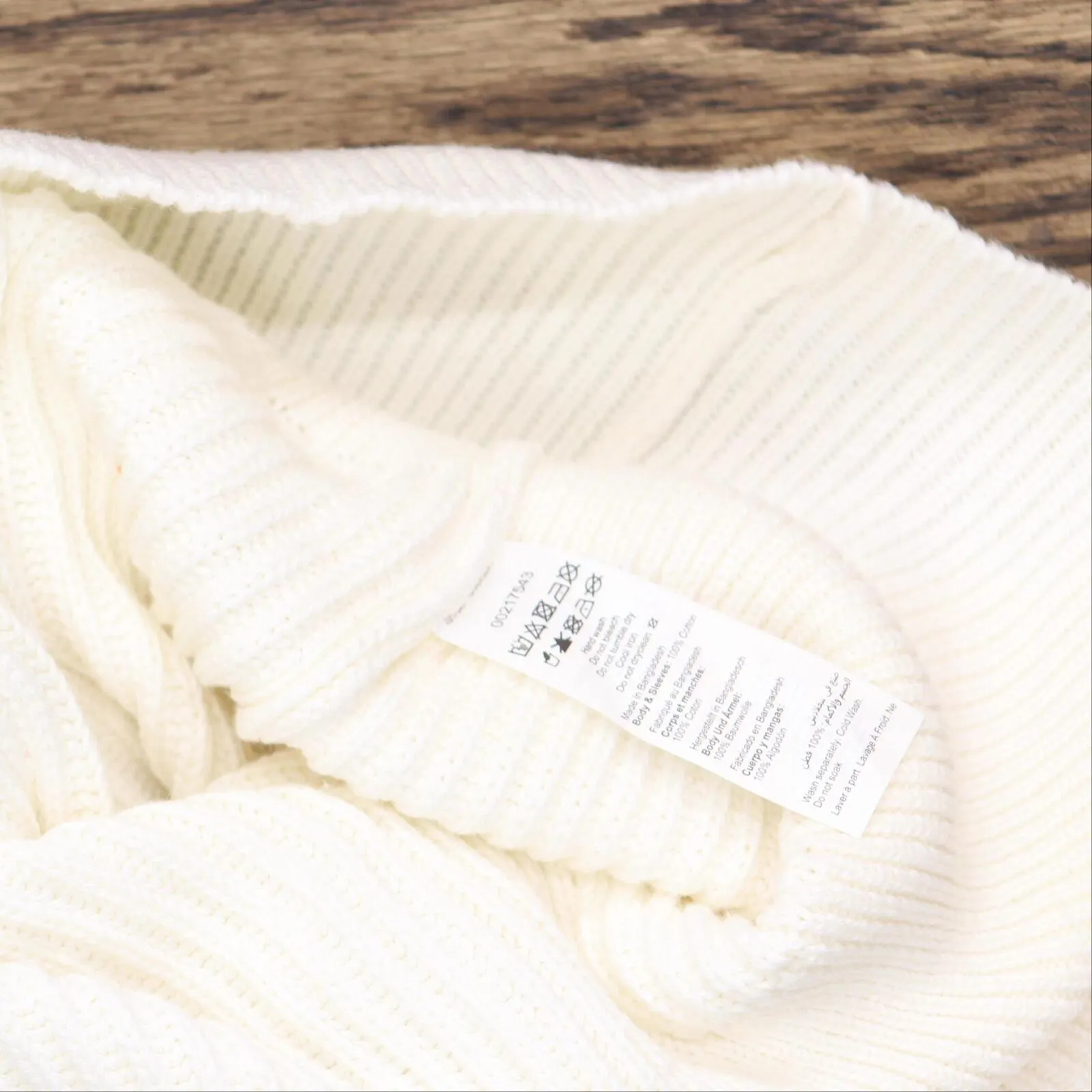 City Chic Women's Apparel Womens Angel Funnel Neck Cotton Rib Sweater Vanilla M