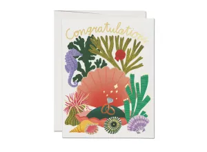 Clam Shell Congrats Engagement Card