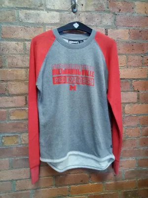 CLEARANCE - Mechancville Red Raiders Ladies Hi Lo Crew - Size Medium