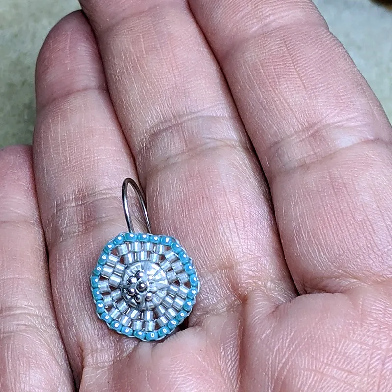 Coinette Earrings - Turquoise Blue