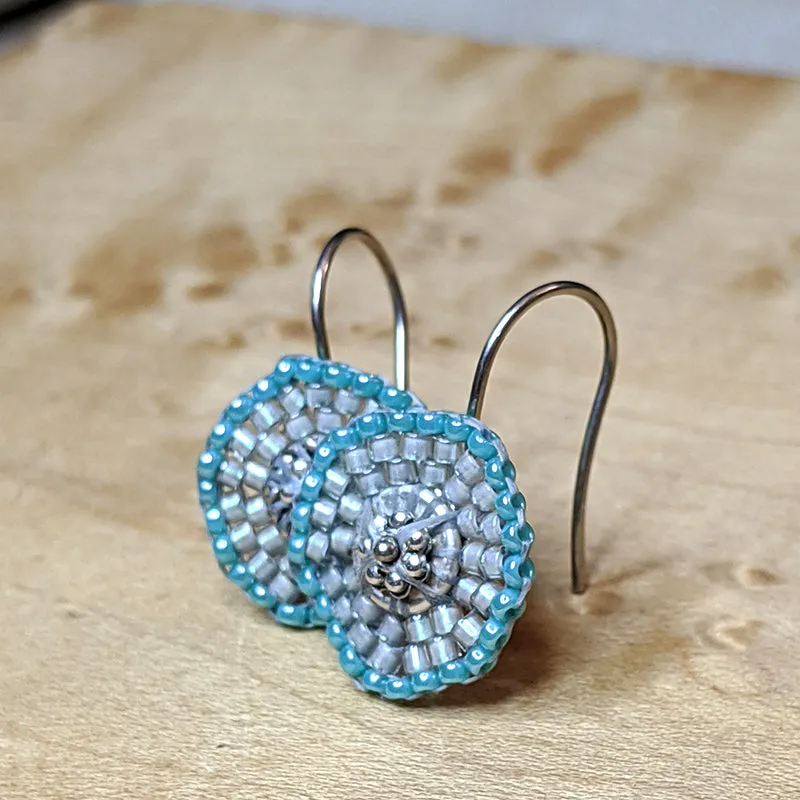 Coinette Earrings - Turquoise Blue